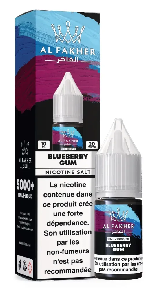 AL FAKHER E-LIQUID 10ML BLUEBERRY GUM