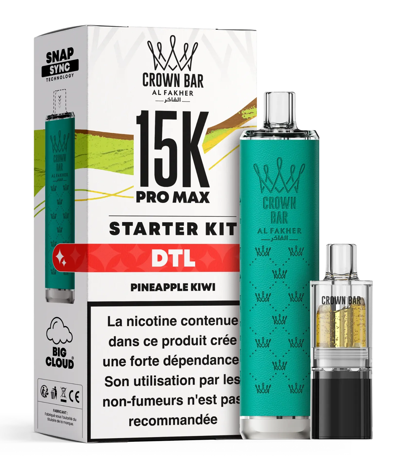AL FAKHER 15K PRO MAX PINEAPPLE KIWI